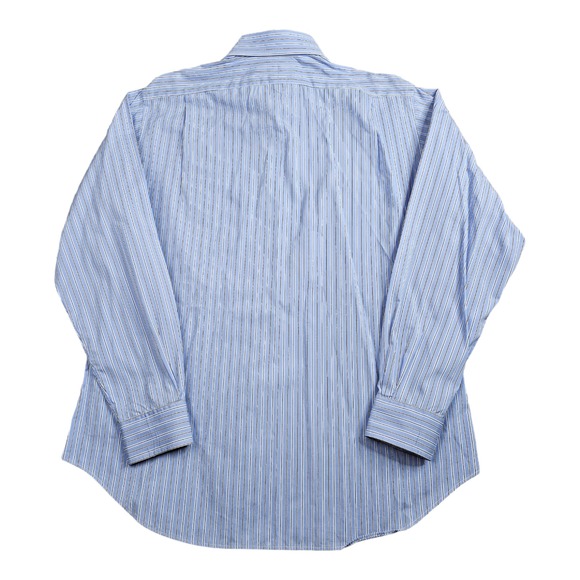 Polo Ralph Lauren Regent Classic Fit Dress Shirt Blue Striped Cotton 16.5 L - Picture 3 of 8